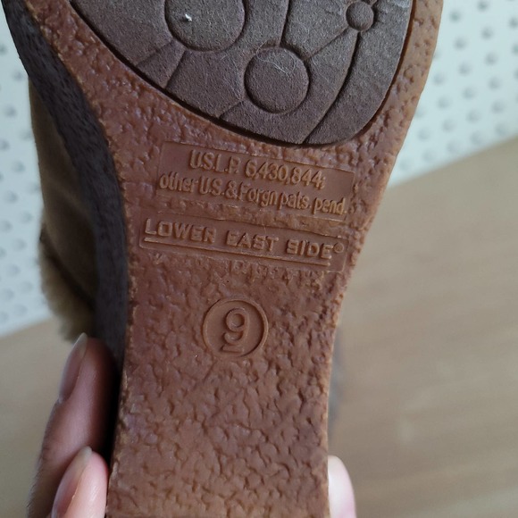 90s Y2k Suede Clog Mules Sherpa Buckle Size 9 - Picture 8 of 8